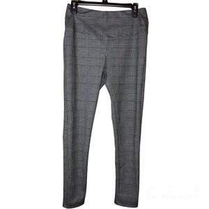 Alexander Jordan Tummy Control Leggings Plaid Leggings Black‎ Grey Size Medium